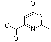结构式 CAS# 34415-10-6, 6-羟基-2-甲基嘧啶-4-甲酸