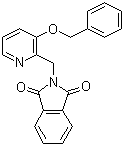 2-[[3-(Phenylmethoxy)-2-pyridinyl]methyl]-1H-isoindole-1,3(2H)-dione molecular structure (CAS 344569-80-8)
