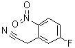 结构式 CAS# 3456-75-5, 5-氟-2-硝基苯乙腈