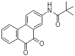 structure of CAS# 345630-40-2, N-(9,10-Dioxo-9,10-dihydro-phenanthren-2-yl)-2,2-dimethylpropionamide;SF 1670