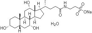 structure of CAS# 345909-26-4, Sodium taurocholate hydrate;Taurocholic acid sodium salt hydrate