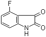 4-氟-2,3-吲哚二酮分子结构 (CAS 346-34-9)