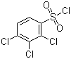 structure of CAS# 34732-09-7, 2,3,4-Trichlorobenzenesulfonyl chloride;2,3,4-Trichlorobenzenesulphonyl chloride