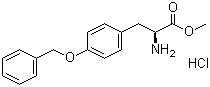 structure of CAS# 34805-17-9, O-Benzyl-L-tyrosine methyl ester hydrochloride;Methyl 2-amino-3-(4-phenylmethoxyphenyl)propanoate hydrochloride; H-Tyr(Bzl)-OMe HCl