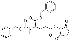 结构式 CAS# 34897-67-1, 苄氧羰基-alpha-苄基-gamma-琥珀酰亚胺基-L-谷氨酸酯