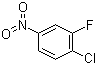 structure of CAS# 350-31-2, 4-Chloro-3-fluoronitrobenzene;3-Fluoro-4-chloronitrobenzene