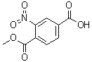 structure of CAS# 35092-89-8, 4-Methoxycarbonyl-3-nitrobenzoic acid;1-Nitrobenzene-2-methyloxycarbonyl-5-carboxylic acid; 2-Nitroterephthalic acid 1-methyl ester; 4-Methoxycarbonyl-3-nitrobenzoic acid; Methyl 4-carboxy-2-nitrobenzoate; NSC 151109