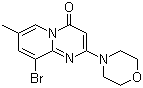 9-Bromo-7-methyl-2-(4-morpholinyl)-4H-pyrido[1,2-a]pyrimidin-4-one molecular structure (CAS 351002-16-9)