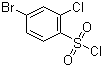 structure of CAS# 351003-52-6, 4-Bromo-2-chlorobenzenesulfonyl chloride;2-Chloro-4-bromo-benzenesulfonyl chloride