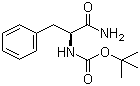 Boc-L-苯丙氨酰胺分子结构 (CAS 35150-06-2)