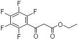 structure of CAS# 3516-87-8, Ethyl (pentafluorobenzoyl)acetate;3-Oxo-3-pentafluorophenylpropionic acid ethyl ester