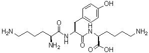 structure of CAS# 35193-18-1, L-Lysyl-L-tyrosyl-L-lysine
