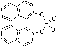structure of CAS# 35193-63-6, 1,1'-Binaphthyl-2,2'-diyl hydrogenphosphate;4-Hydroxydinaphtho[2,1-d:1',2'-f][1,3,2]dioxaphosphepin 4-oxide