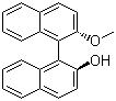structure of CAS# 35193-69-2, (S)-2'-Methoxy-[1,1']binaphthalenyl-2-ol;(S)-(-)-2-Hydroxy-2'-methoxy-1,1'-binaphthalene