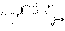 Bendamustine hydrochloride molecular structure (CAS 3543-75-7)