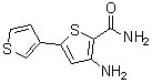 结构式 CAS# 354812-17-2, 4-氨基-[2,3']联噻吩-5-甲酰胺