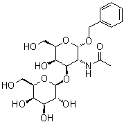 Benzyl 2-acetamido-2-deoxy-3-O-beta-D-galactopyranosylgalactopyranoside molecular structure (CAS 3554-96-9)