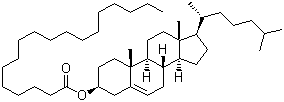 结构式 CAS# 35602-69-8, 胆甾醇硬脂酸酯; 胆固醇硬脂酸酯