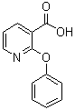 structure of CAS# 35620-71-4, 2-Phenoxy-3-pyridinecarboxylic acid;2-Phenoxynicotinic acid; 3-Carboxy-2-phenoxypyridine