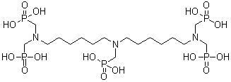 二己烯三胺五甲叉膦酸分子结构 (CAS 35657-77-3)