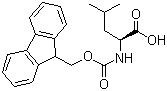 structure of CAS# 35661-60-0, Fmoc-L-Leucine;N-(9-Fluorenylmethoxycarbonyl)-L-leucine; 2-[[(9H-Fluoren-9-ylmethoxy)carbonyl]amino]-4-methylpentanoic acid; Fmoc-Leu-OH