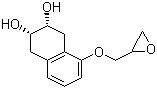 cis-1,2,3,4-Tetrahydro-5-(oxiranylmethoxy)-2,3-naphthalenediol molecular structure (CAS 35697-15-5)