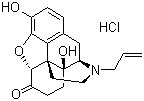 盐酸纳洛酮分子结构 (CAS 357-08-4)