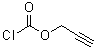 structure of CAS# 35718-08-2, 2-Propynyl chloroformate;Prop-2-ynyl carbonochloridate; Propargyl chloroformate; Propargyloxycarbonyl chloride