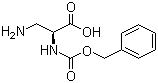 structure of CAS# 35761-26-3, Cbz-beta-Amino-L-alanine;N-alpha-Cbz-L-2,3-Diaminopropionic acid; Nalpha-Carbobenzyloxy-beta-amino-L-alanine