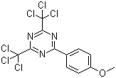 2-(4-Methoxyphenyl)-4,6-bis(trichloromethyl)-1,3,5-triazine molecular structure (CAS 3584-23-4)