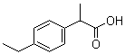2-(4-Ethylphenyl)propionic acid molecular structure (CAS 3585-52-2)