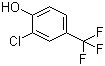 structure of CAS# 35852-58-5, 3-Chloro-4-hydroxybenzotrifluoride;2-Chloro-4-trifluoromethylphenol