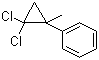 structure of CAS# 3591-42-2, 2,2-Dichloro-1-methylcyclopropylbenzene;1,1-Dichloro-2-methyl-2-phenylcyclopropane