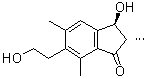 structure of CAS# 35938-43-3, Pterosin C;(2S,3S)-2,3-Dihydro-3-hydroxy-6-(2-hydroxyethyl)-2,5,7-trimethyl-1H-inden-1-one
