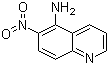 结构式 CAS# 35975-00-9, 5-氨基-6-硝基喹啉
