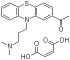 结构式 CAS# 3598-37-6, 马来酸乙酰丙嗪; 乙酰丙嗪马来酸盐