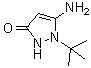 结构式 CAS# 359867-35-9, 5-氨基-1-叔丁基-1,2-二氢-3H-吡唑-3-酮