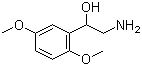 结构式 CAS# 3600-87-1, 2-氨基-1-(2,5-二甲氧基苯基)乙醇