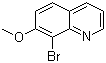 structure of CAS# 36023-06-0, 8-Bromo-7-methoxyquinoline