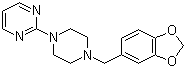 Piribedil molecular structure (CAS 3605-01-4)