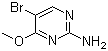 结构式 CAS# 36082-45-8, 2-氨基-5-溴-4-甲氧基嘧啶