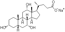 结构式 CAS# 361-09-1, 胆酸钠