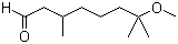 结构式 CAS# 3613-30-7, 7-甲氧基-3,7-二甲基辛醛