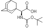 结构式 CAS# 361441-97-6, N-叔丁氧羰基-L-金刚烷基甘氨酸