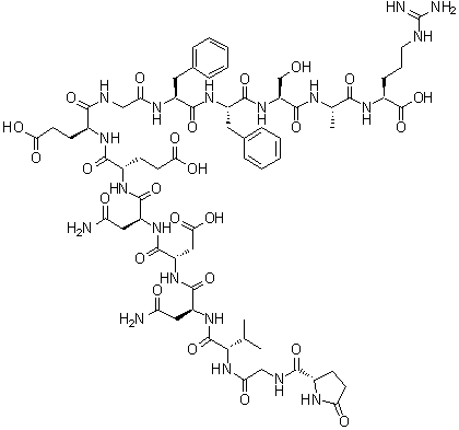 结构式 CAS# 36204-23-6, 血纤维蛋白肽 B