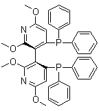 structure of CAS# 362524-23-0, (S)-2,2',6,6'-Tetramethoxy-4,4'-bis(diphenylphosphino)-3,3'-bipyridine;(S)-2,2',6,6'-Tetramethoxy-4,4'-bis(diphenylphosphino)-3,3'-bipyridyl