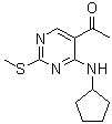 structure of CAS# 362656-11-9, 1-[4-(Cyclopentylamino)-2-(methylthio)-5-pyrimidinyl]ethanone