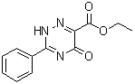 2,5-二氢-5-氧代-3-苯基-1,2,4-三嗪-6-羧酸乙酯分子结构 (CAS 36286-76-7)