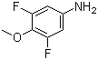 structure of CAS# 363-47-3, 3,5-Difluoro-4-methoxyaniline