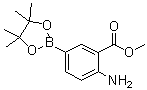 structure of CAS# 363185-87-9, 4-Amino-3-methoxycarbonylphenylboronic acid pinacol ester;2-Amino-5-(4,4,5,5-tetramethyl-1,3,2-dioxaborolan-2-yl)benzoic acid methyl ester